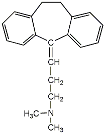 Amitriptyline structural formula