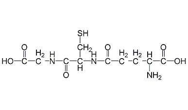 Reduced glutathione structural formula