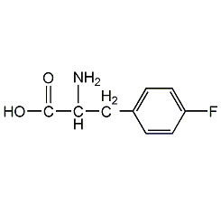DL-4-fluorophenylalanine structural formula